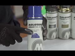 Аерозольна крейдяна фарба Molotow URBAN FINE-ART Chalk 400мл video 0