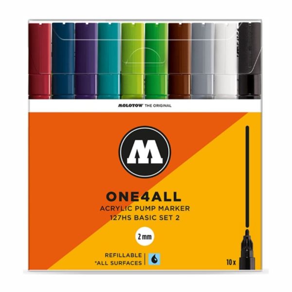 Набір Molotow ONE4ALL 127HS 2мм Basic Set 2 10шт