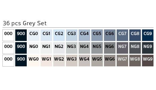 Набір Stylefile Marker 36 Set Grey замовити