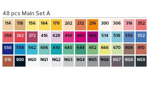 Замовити набір Stylefile Marker 48 Set Main A