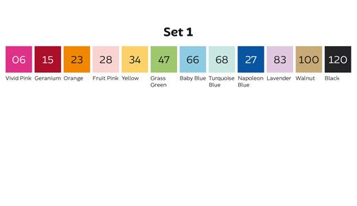 Купити набір Toki Layoutmarker 12 pcs Set 1