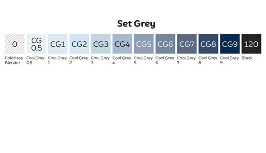 Замовити набір Toki Layoutmarker 12 pcs Grey Set