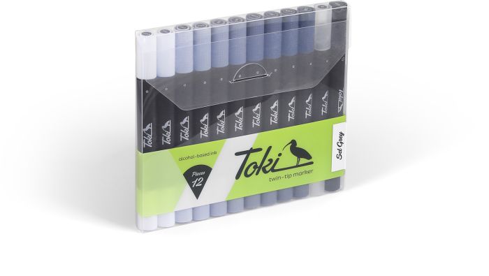 Набір Toki Layoutmarker 12 pcs Grey Set