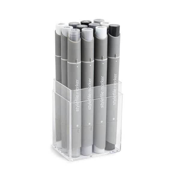 Набір Stylefile Marker Allround 12 Set Neutral Grey 