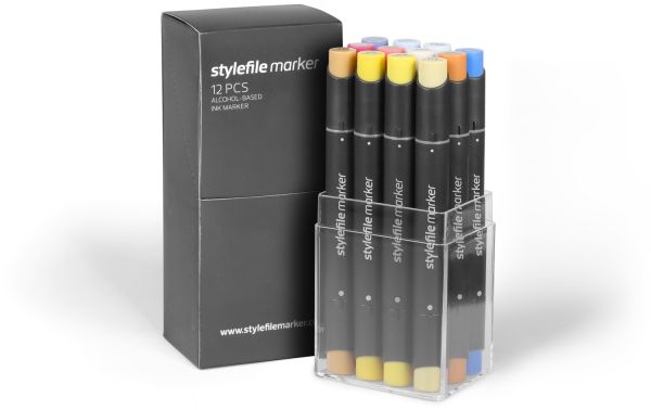 Набір Stylefile Marker 12 Set Sunset Set