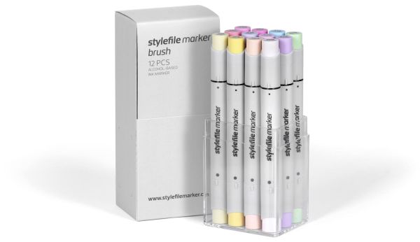 Набір Stylefile Marker Brush 12 Set Pastel