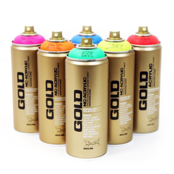 Аерозольна фарба Montana GOLD Fluorescent 400мл