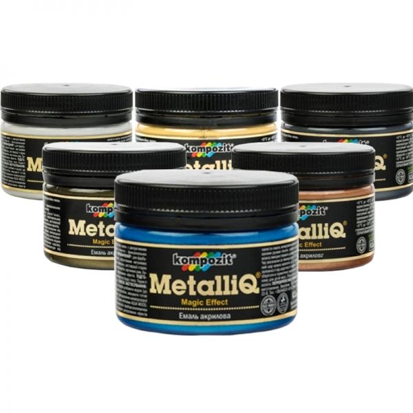 Эмаль акриловая Kompozit METALLIQ 0.1кг