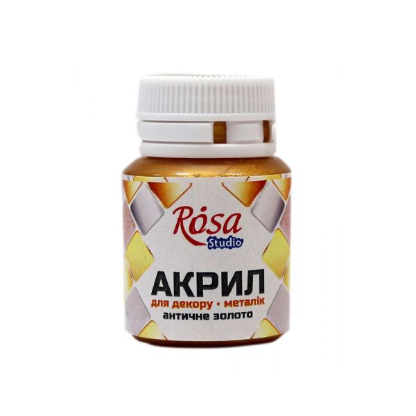 Фарба акрилова Rosa STUDIO Deco Metallic 20мл
