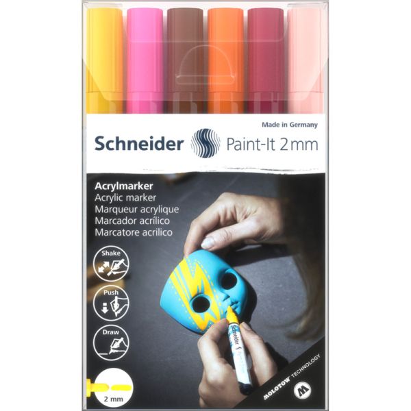 Набір Schneider Paint-It 310 2мм Wallet 3 6шт 