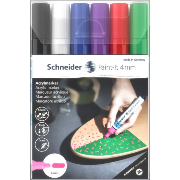 Набір Schneider Paint-It 320 4мм Wallet 1 6шт