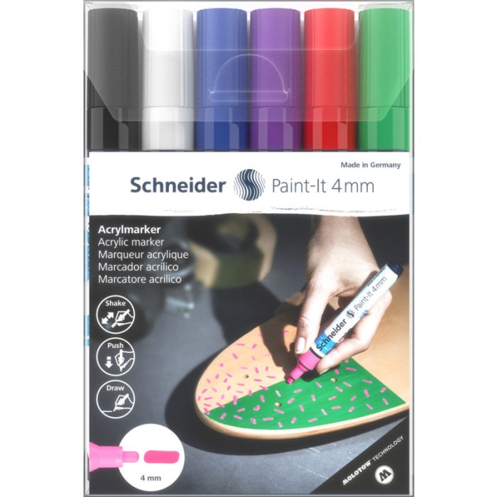 Набор Schneider Paint-It 320 4мм Wallet 1 6шт