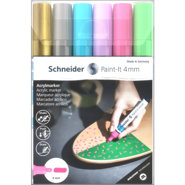 Набір Schneider Paint-It 320 4мм Wallet 2 6шт