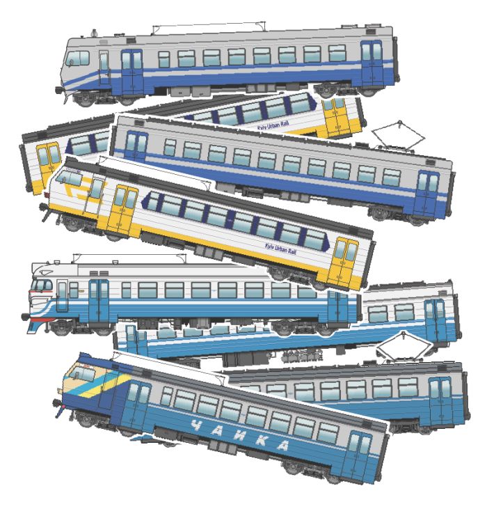 Наклейки Sketch My Trains - Doublecar Sticker Pack 2шт