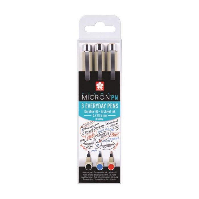 Набор ручек Sakura PIGMA Micron PN Office Set 3шт