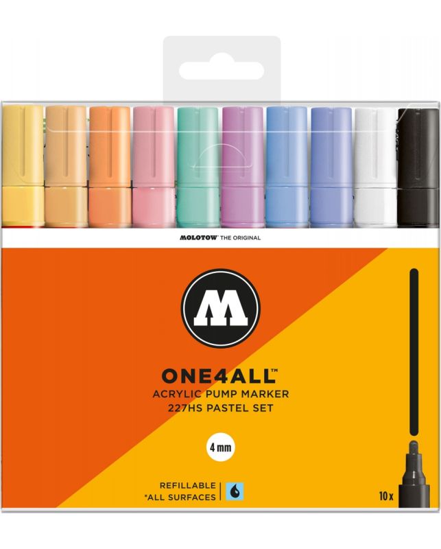 Набор Molotow ONE4ALL 227HS 4мм Pastel Set 10шт