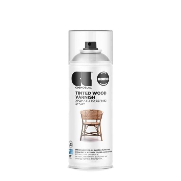 Аерозольний лак Cosmos Lac TINTED WOOD Varnish 400мл