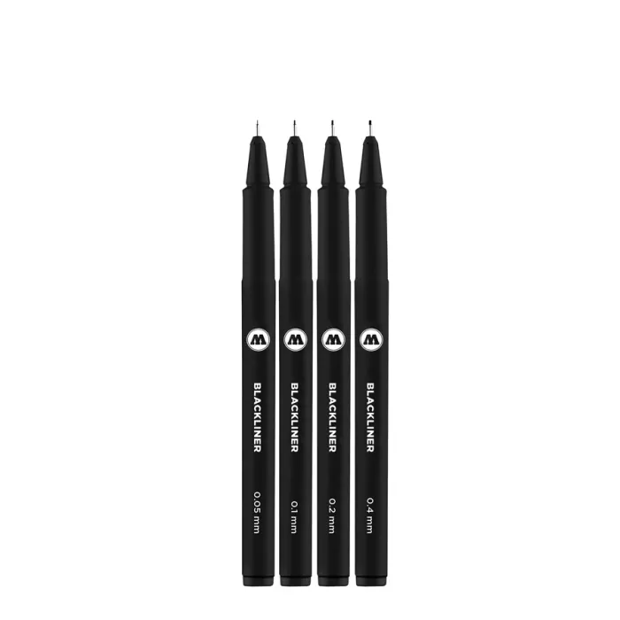 Набір лінерів Molotow Blackliner Pen Set 1 4шт купити