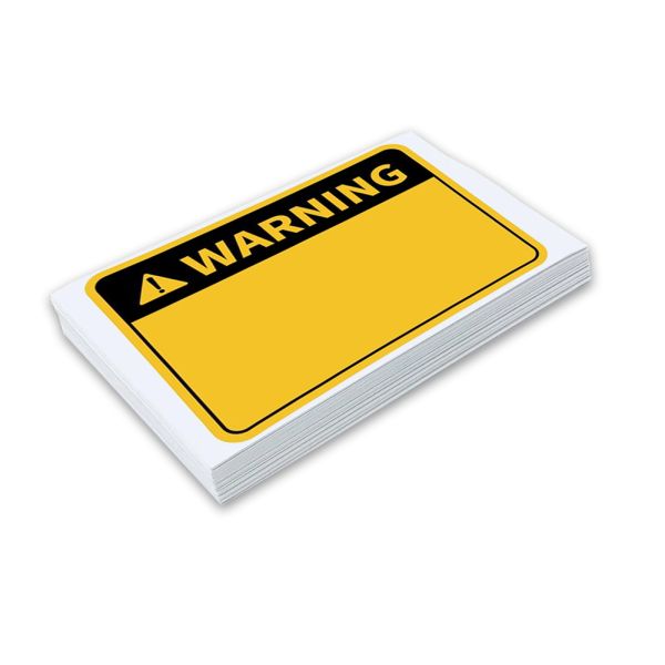 Наклейки Special Stickers 40шт - Warning