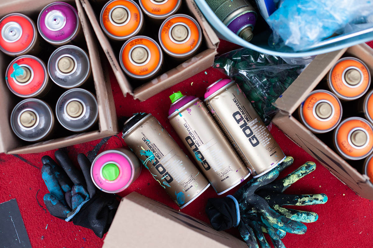 Фарба для графіті, балончики для графіті - купити