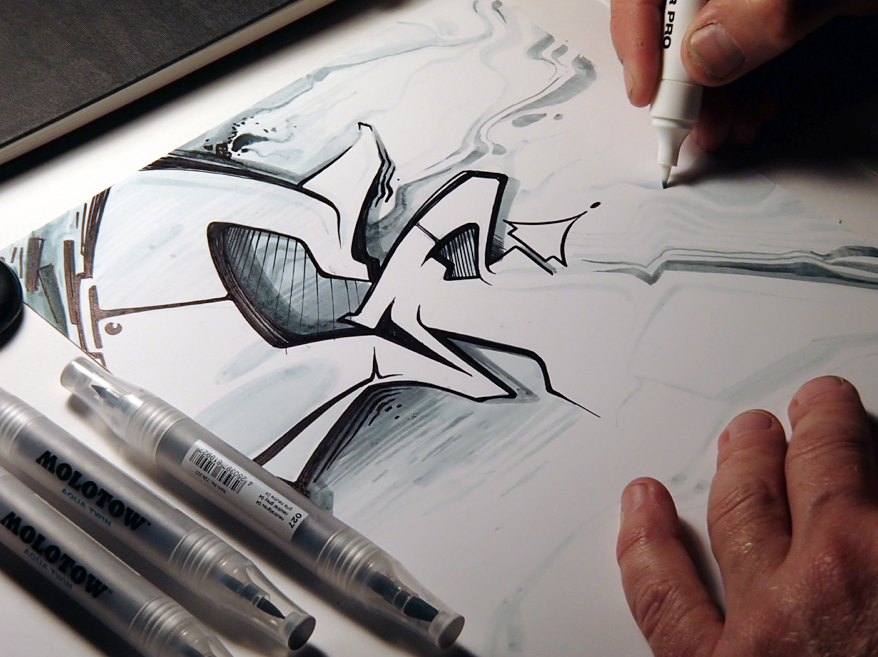 Маркери молотов, заправка молотов, молотов помпа, Molotow графіті в CANS